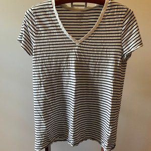 Black and White Striped T-shirt